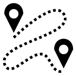 Path Distance SVG Icon